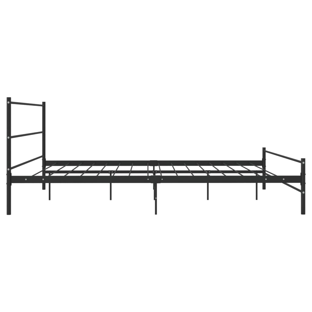 Okvir za krevet crni metalni 180 x 200 cm
