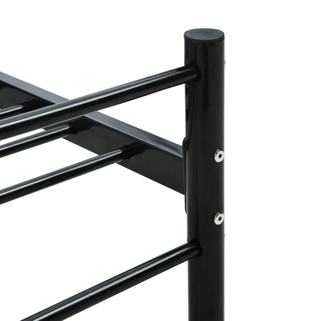 Okvir za krevet crni metalni 180 x 200 cm