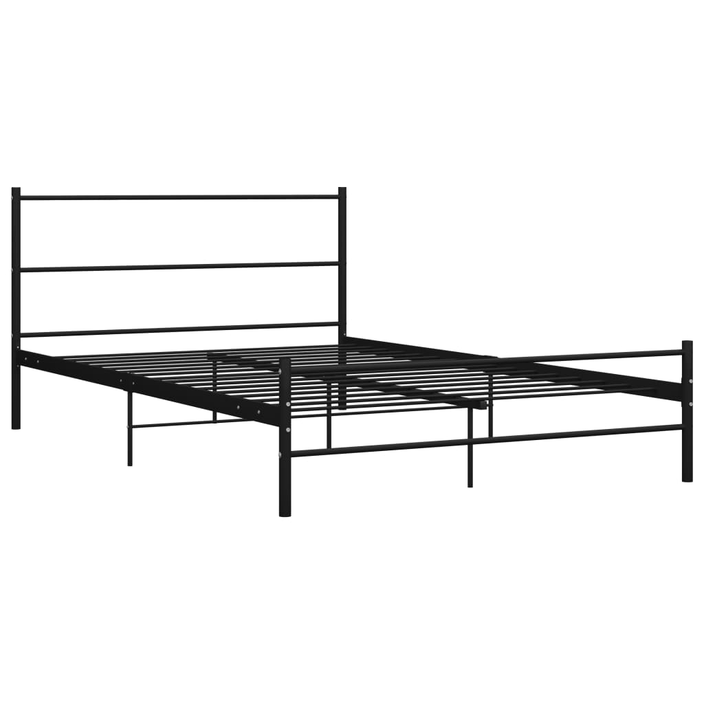 Okvir za krevet crni metalni 120 x 200 cm
