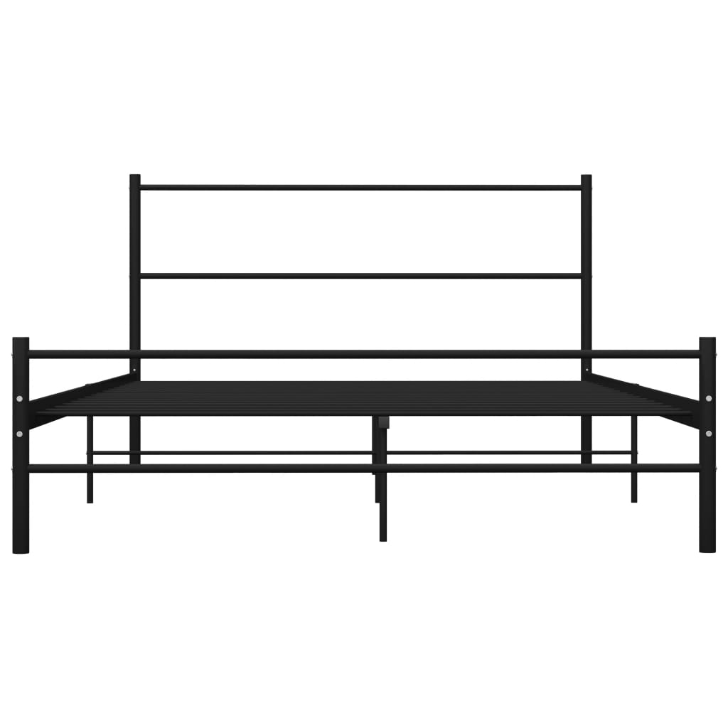 Okvir za krevet crni metalni 120 x 200 cm