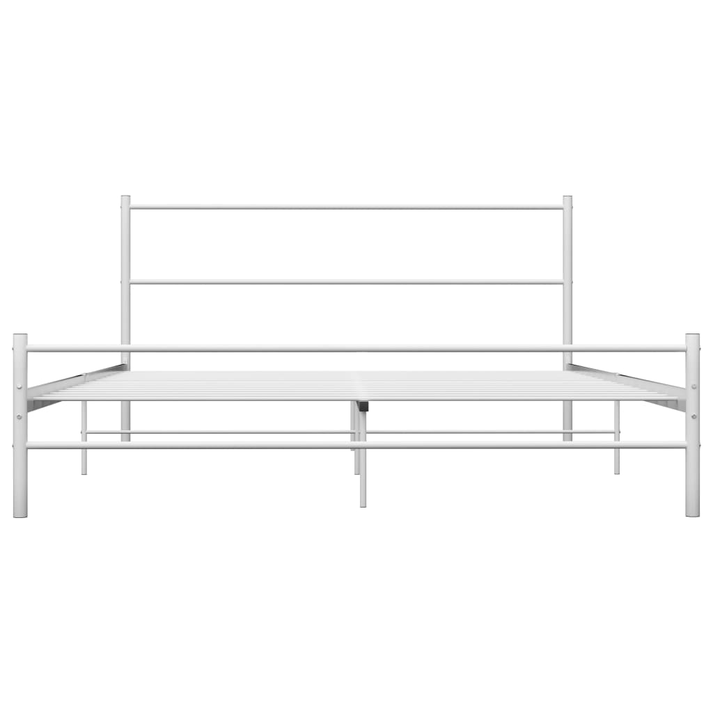 Okvir za krevet bijeli metalni 120 x 200 cm