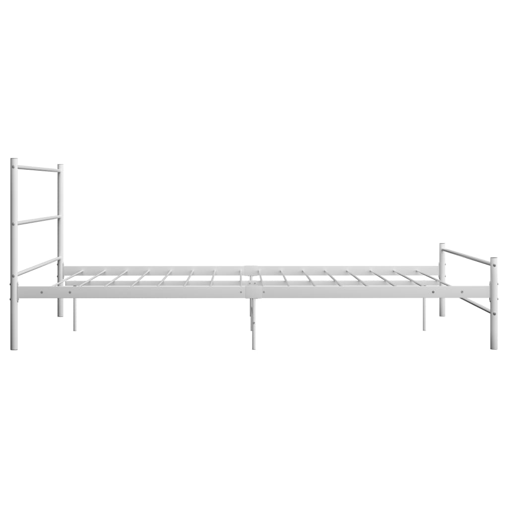 Okvir za krevet bijeli metalni 120 x 200 cm