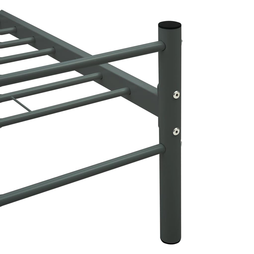 Okvir za krevet sivi metalni 90 x 200 cm