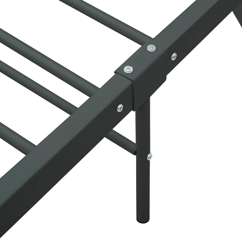 Okvir za krevet sivi metalni 90 x 200 cm