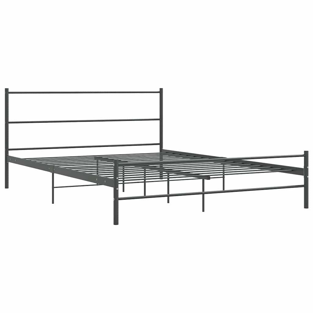Okvir za krevet bez madraca sivi metalni 140 x 200 cm