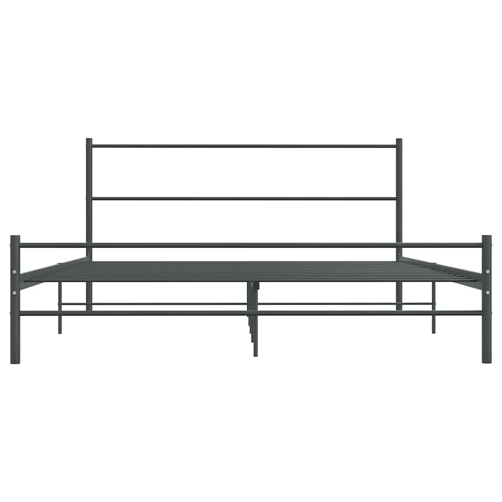 Okvir za krevet bez madraca sivi metalni 140 x 200 cm
