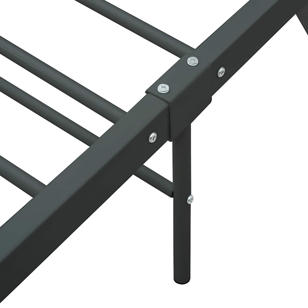 Okvir za krevet bez madraca sivi metalni 140 x 200 cm