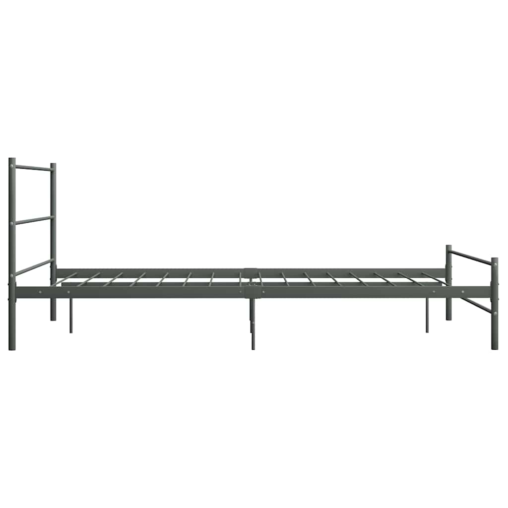 Okvir za krevet sivi metalni 160 x 200 cm