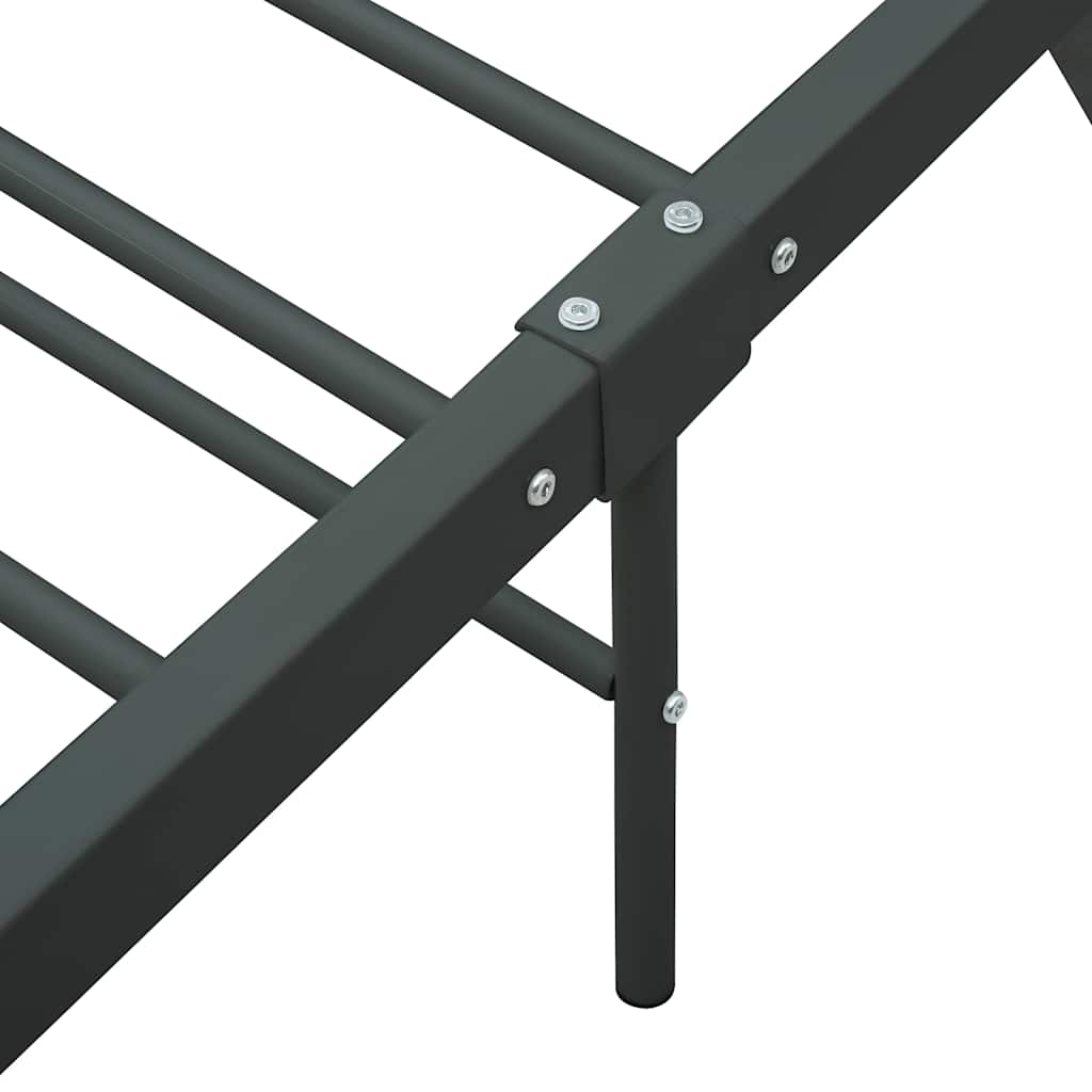 Okvir za krevet sivi metalni 160 x 200 cm