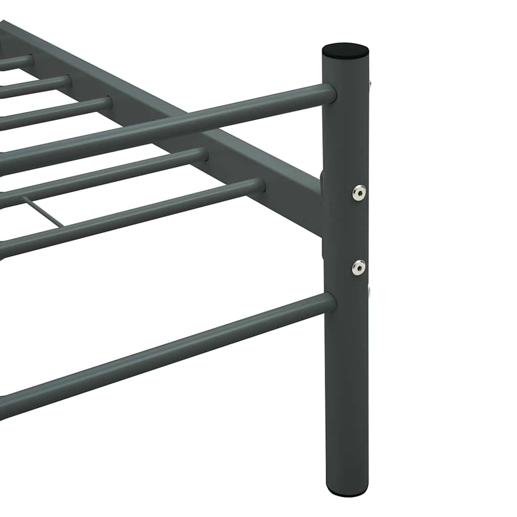 Okvir za krevet sivi metalni 160 x 200 cm