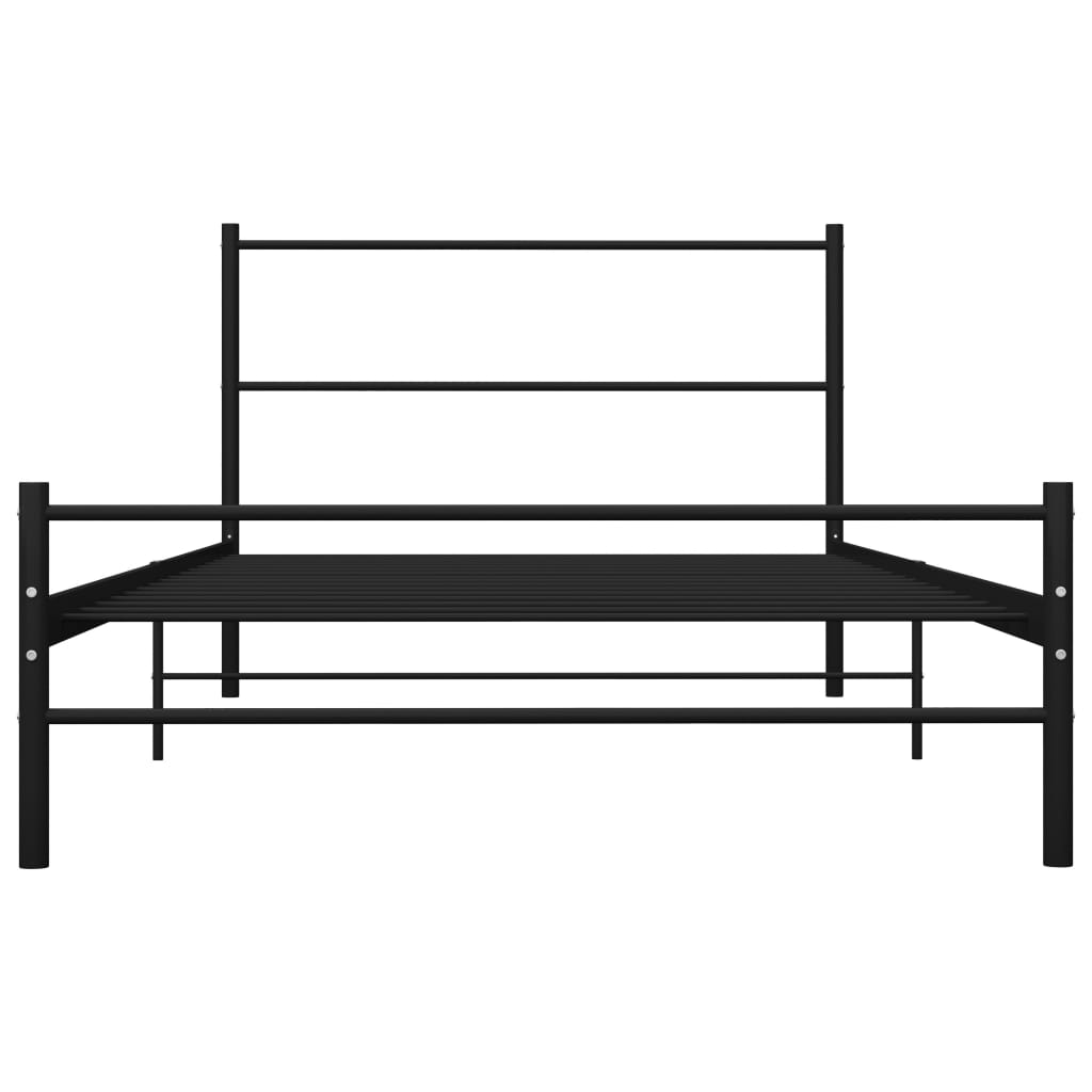 Okvir za krevet crni metalni 90 x 200 cm