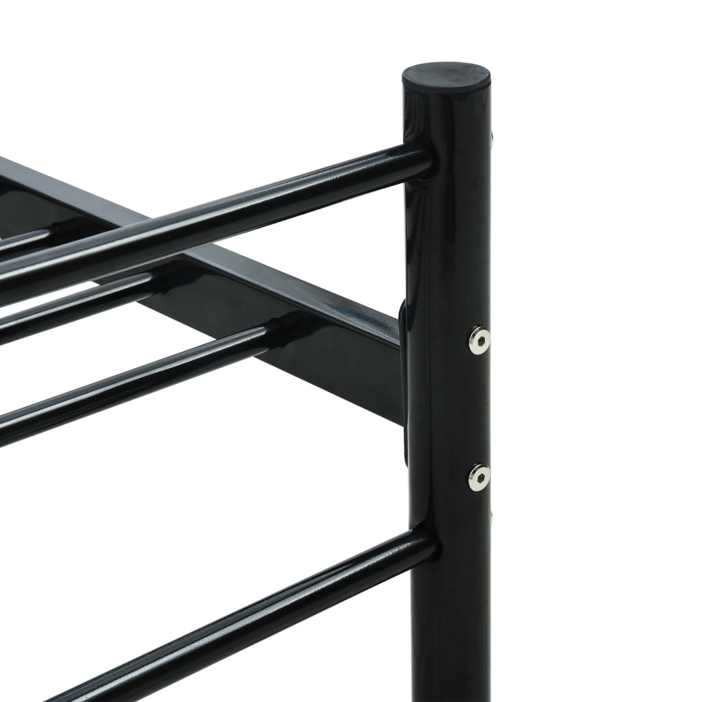 Okvir za krevet crni metalni 90 x 200 cm