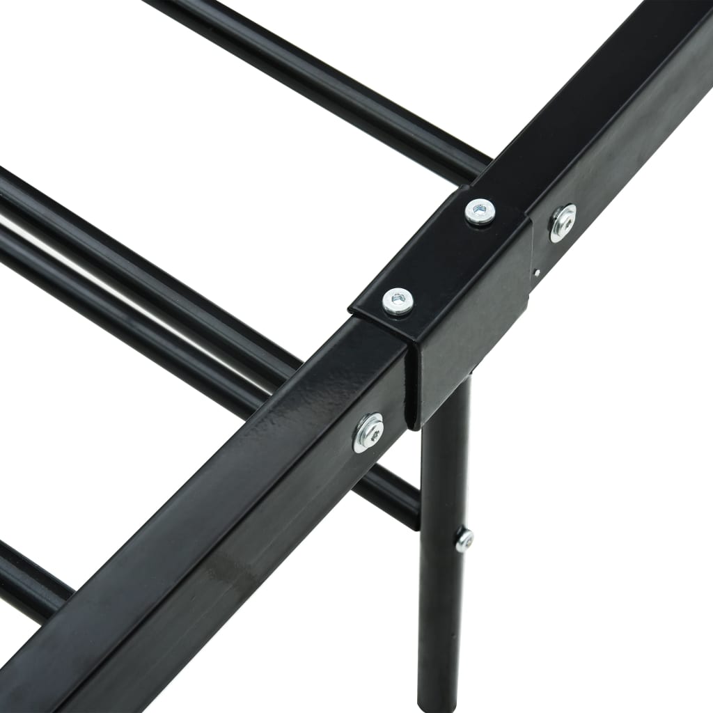 Okvir za krevet crni metalni 90 x 200 cm