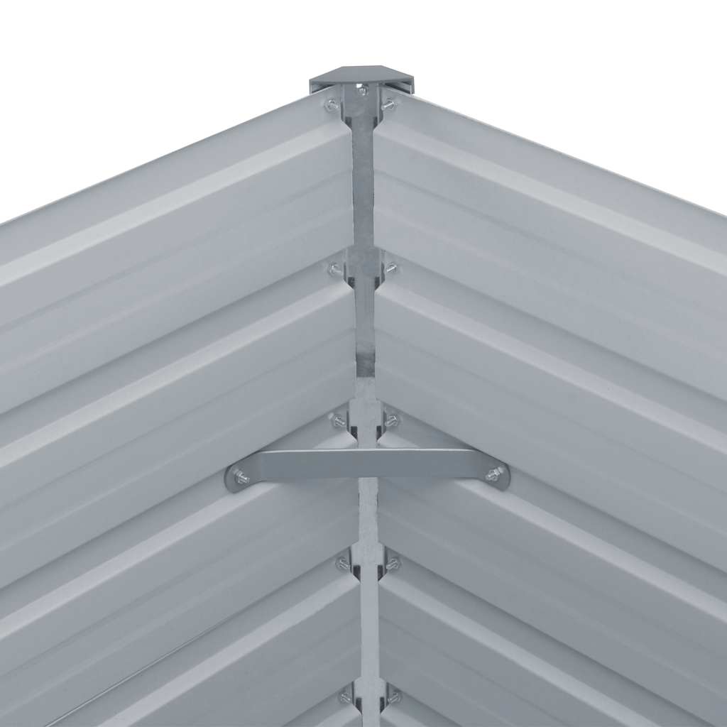 Povišena vrtna gredica 160 x 80 x 45 cm pocinčani čelik smeđa