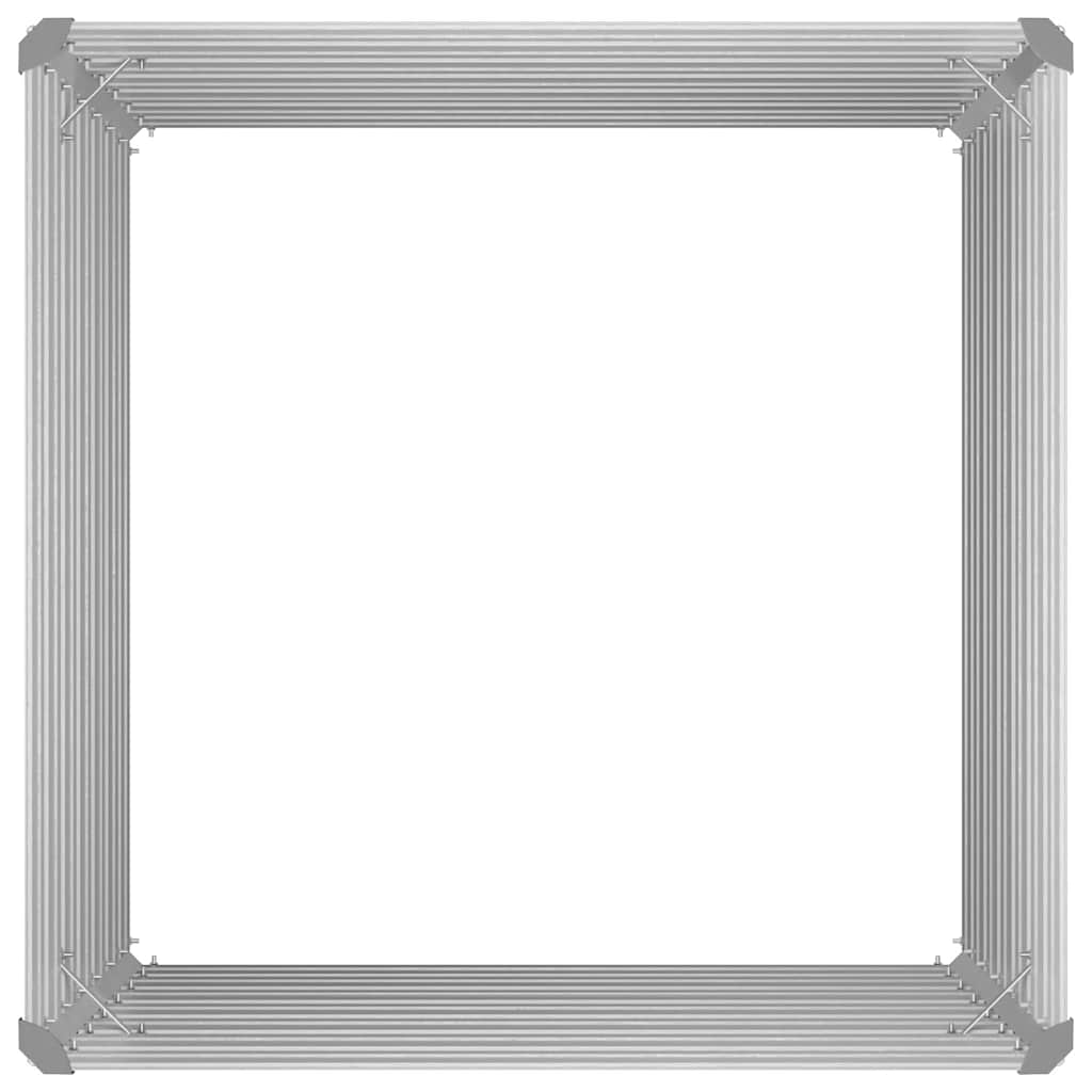 Povišena vrtna gredica 100 x 100 x 77 cm pocinčani čelik zelena