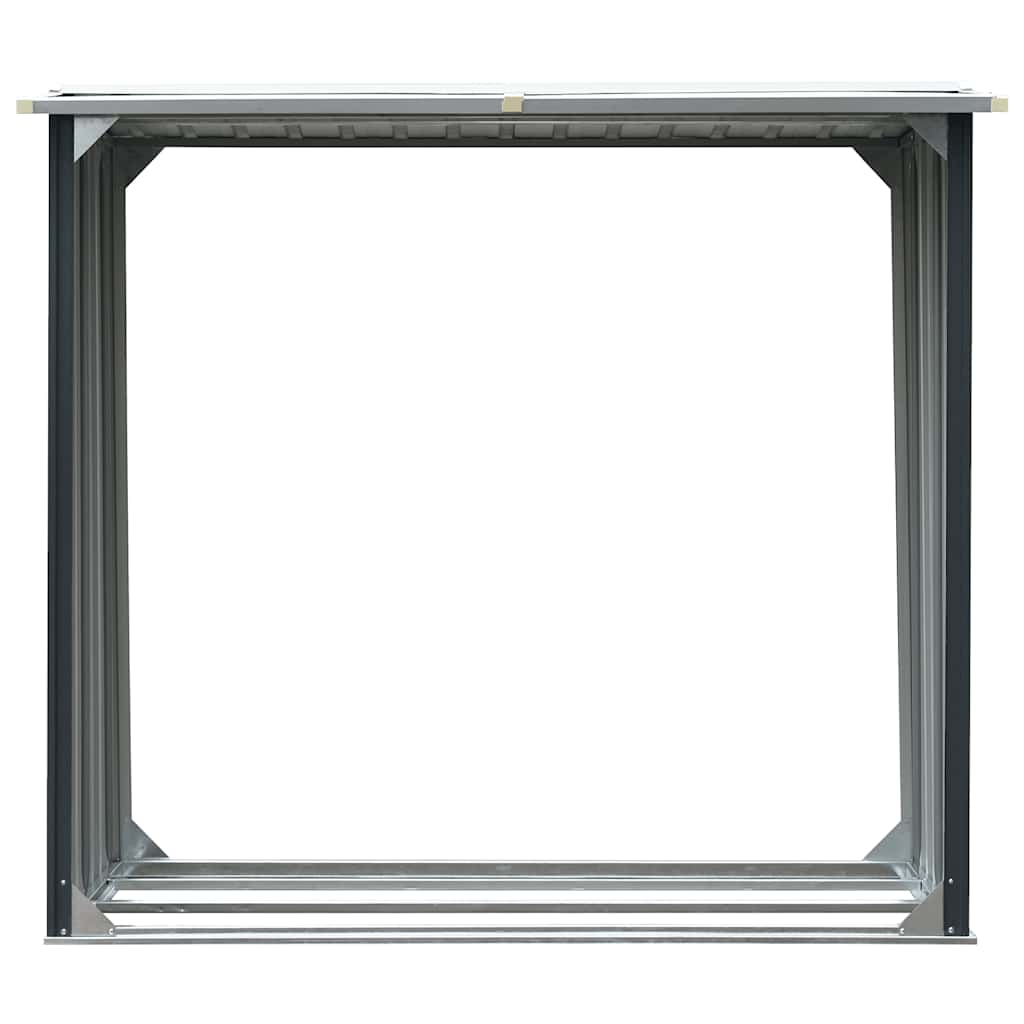 Vrtna ostava za drva od pocinčanog čelika 172x91x154 cm antracit