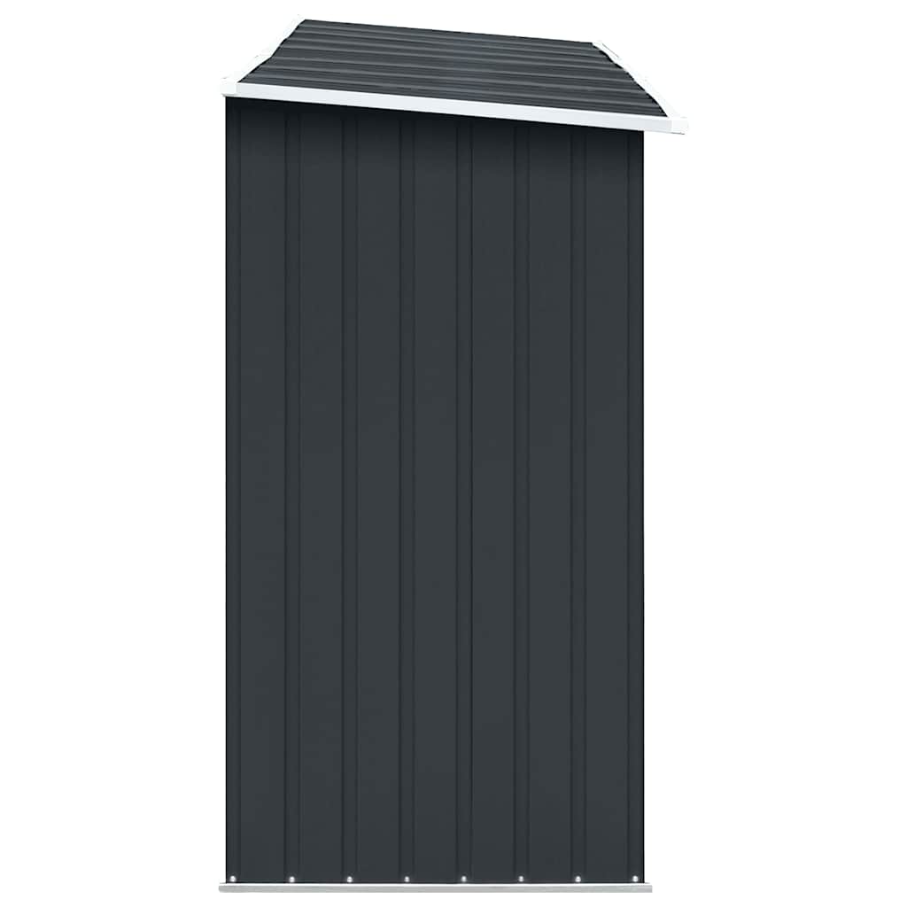 Vrtna ostava za drva pocinčani čelik 330 x 84 x 152 cm antracit