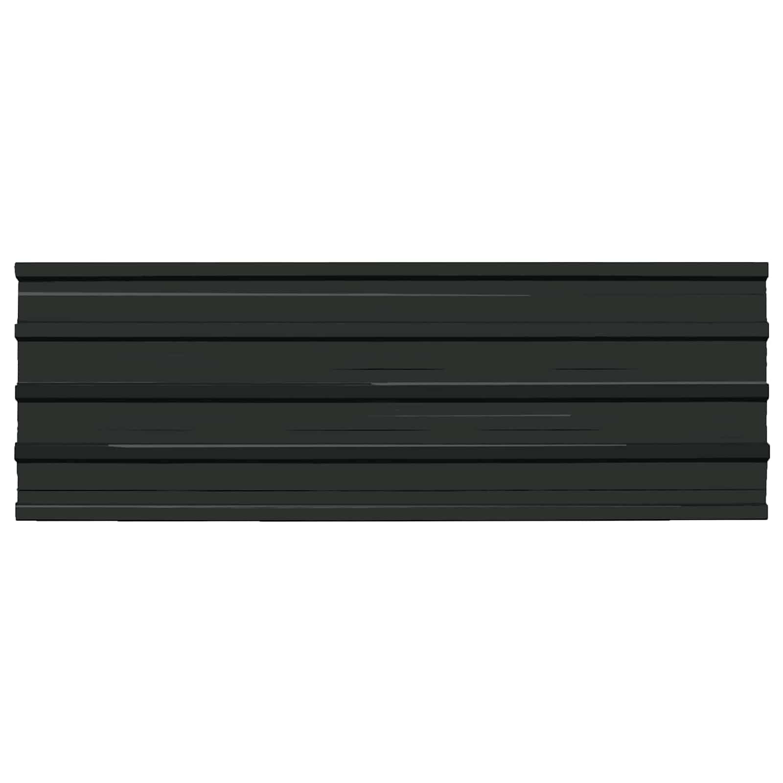 Krovni panel 12 pcs Antracit 129 x 45 cm Pocinčani čelik