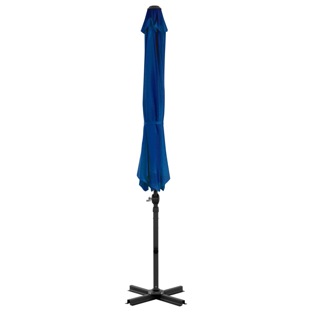 Konzolni vrtni suncobran s aluminijskim stupom 300 cm azurni