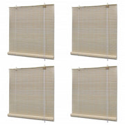 Rolete od prirodnog bambusa 4 kom 120 x 160 cm