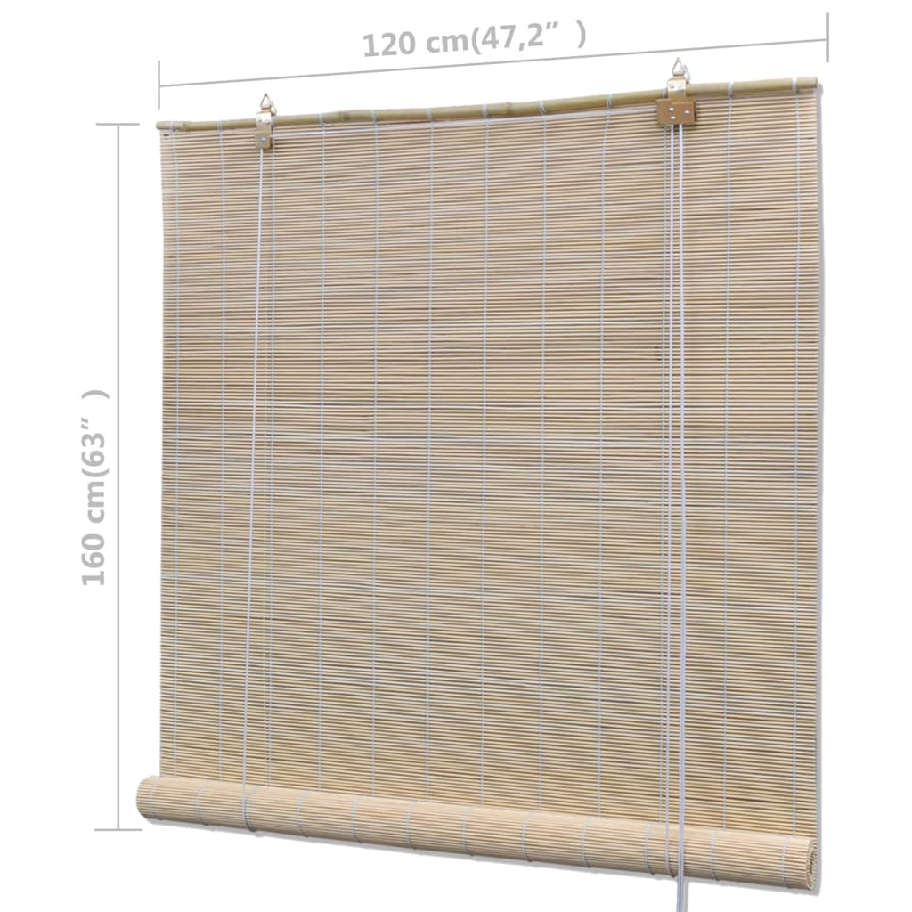 Rolete od prirodnog bambusa 4 kom 120 x 160 cm