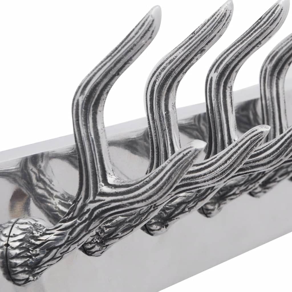 Kuke za vješanje odjeće 2 kom srebrne aluminijske