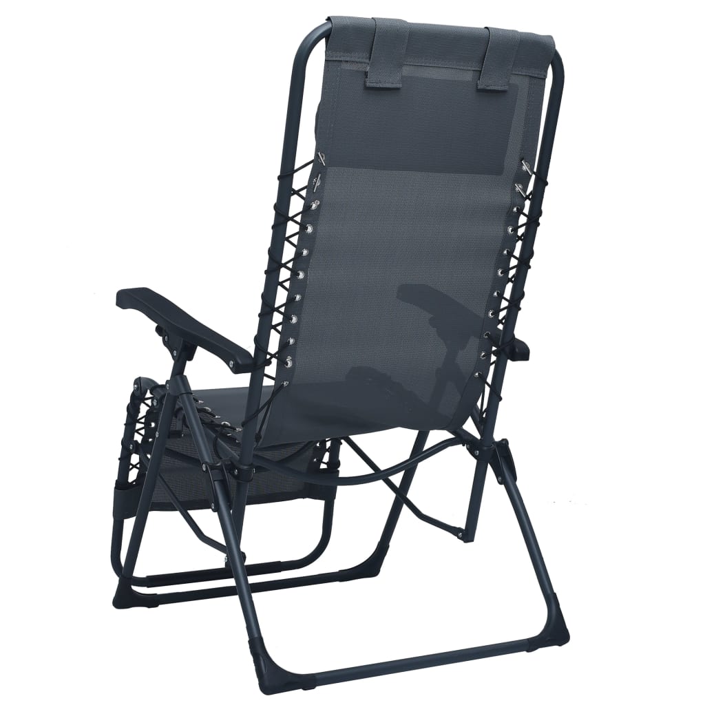 Sklopiva ležaljka od tekstilena siva