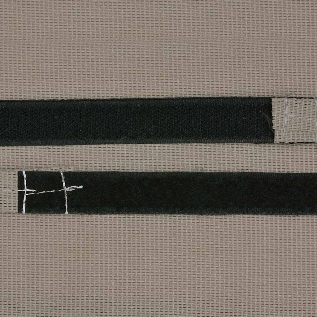 Naslon za glavu za ležaljku smeđe-sivi 40x7,5x15 cm tekstilen