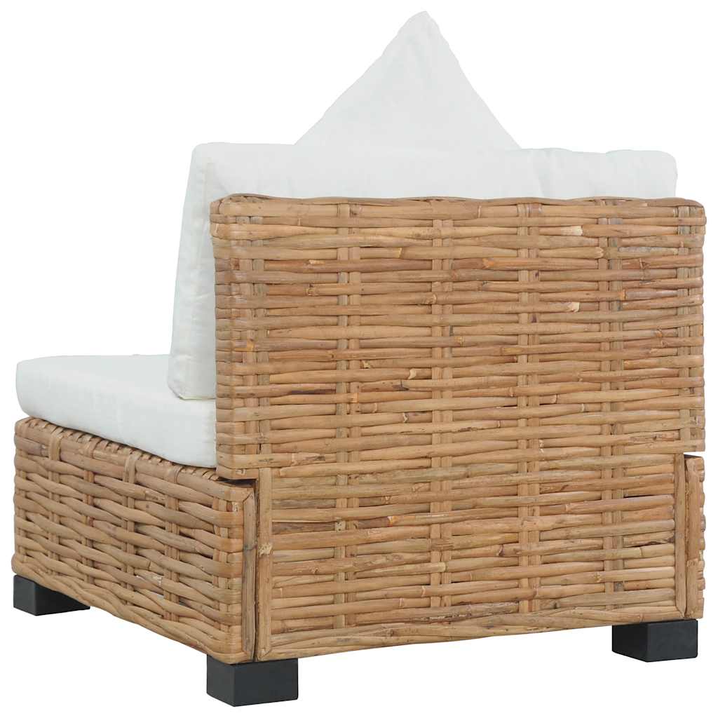 Sofa bez naslona za ruke s jastucima od prirodnog ratana