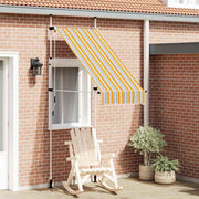 Tenda na ručno uvlačenje 100 cm žuto-plava prugasta