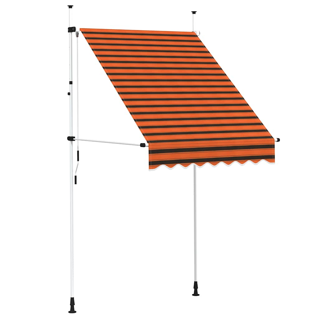 Tenda na ručno uvlačenje 150 cm narančasto-smeđa
