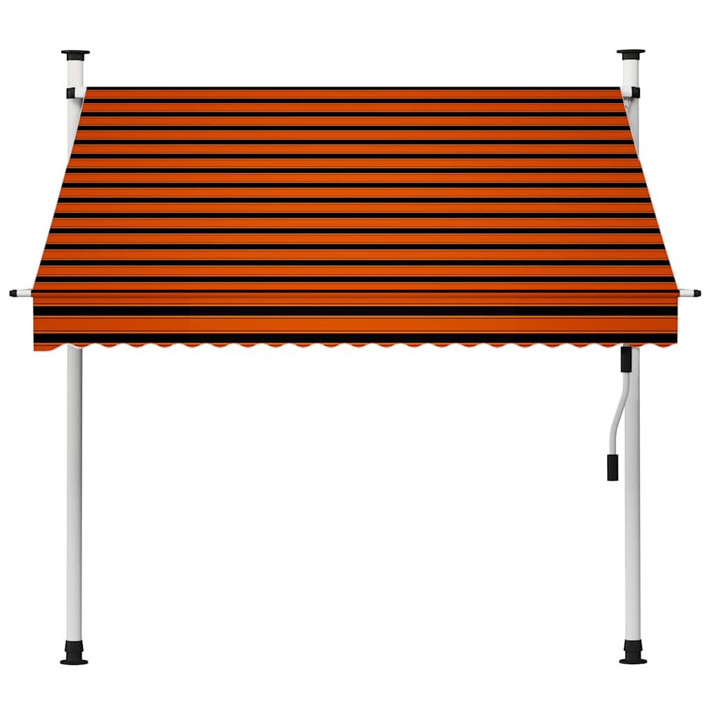 Tenda na ručno uvlačenje 200 cm narančasto-smeđa