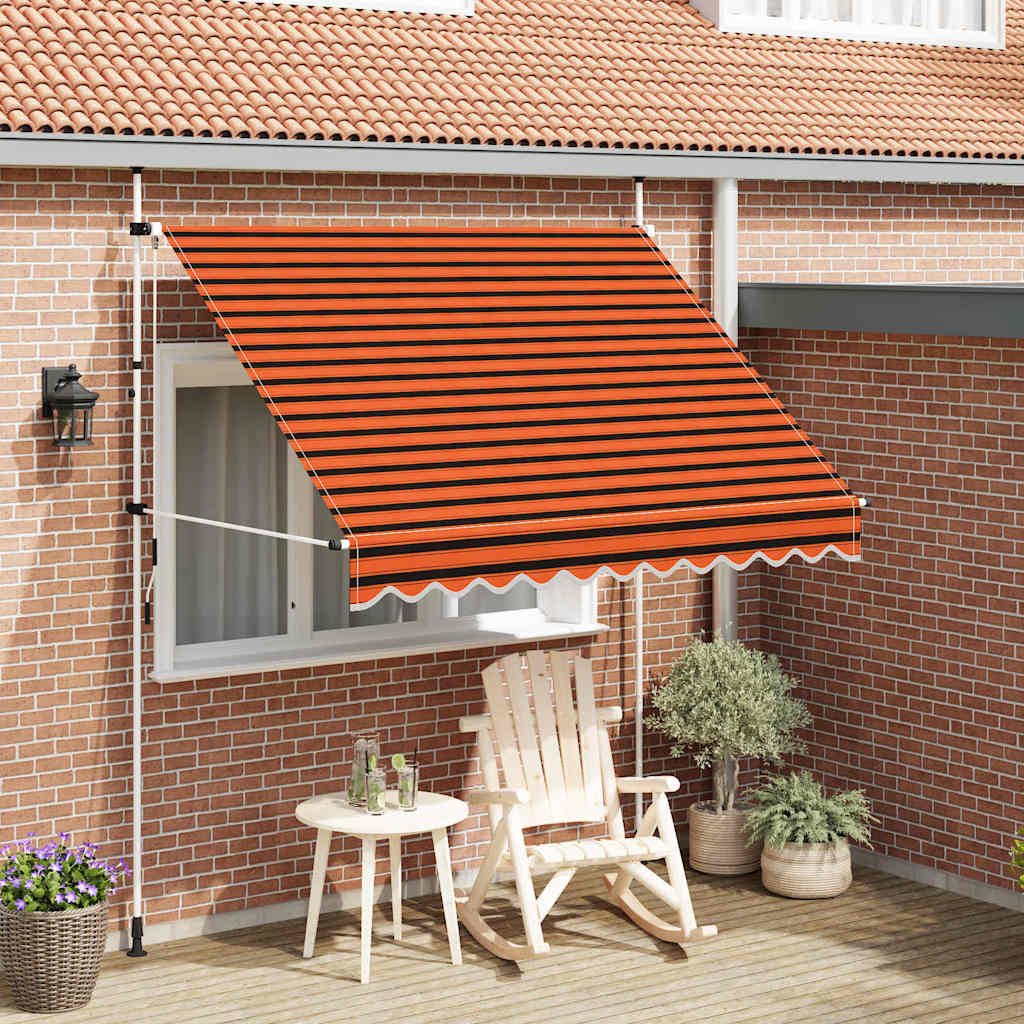Tenda na ručno uvlačenje 250 cm narančasto-smeđa