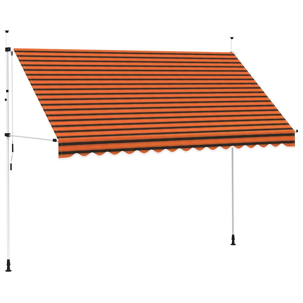Tenda na ručno uvlačenje 350 cm narančasto-smeđa