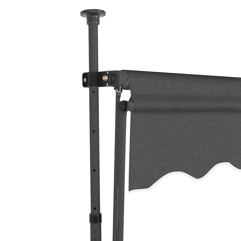 Tenda na ručno uvlačenje s LED svjetlima 250 cm antracit