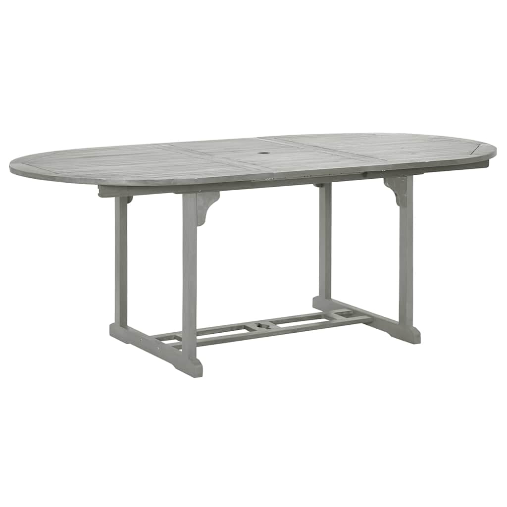 Vrtni stol sivi 200 x 100 x 75 cm od masivnog bagremovog drva