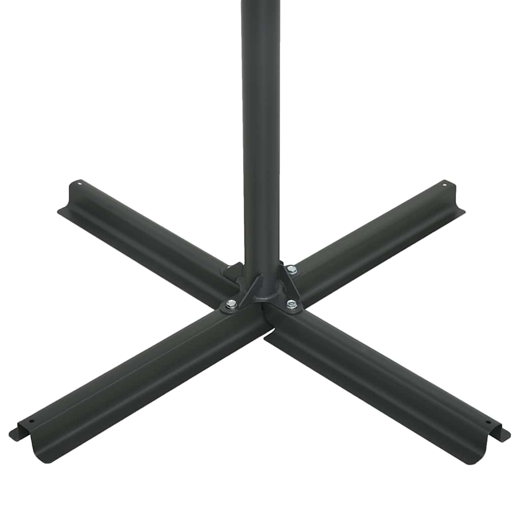 Vanjski suncobran s aluminijskim stupom 460 x 270 cm plavi