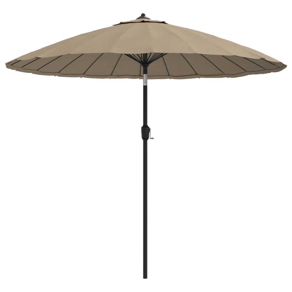 Vanjski suncobran s aluminijskim stupom 270 cm smeđesivi