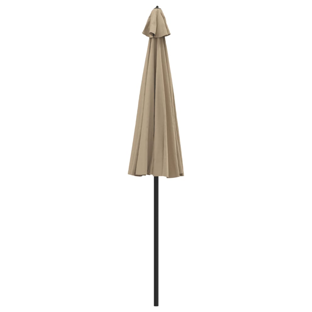 Vanjski suncobran s aluminijskim stupom 270 cm smeđesivi