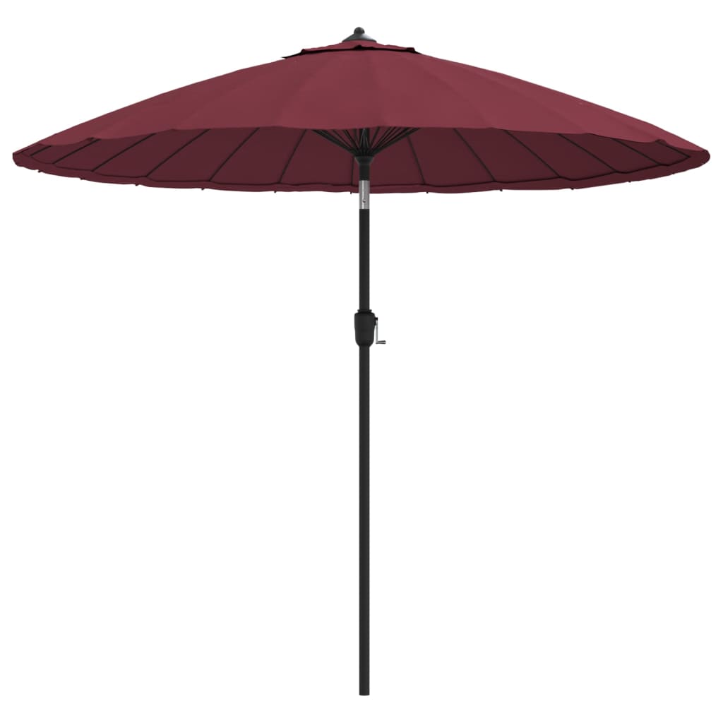 Vanjski suncobran s aluminijskim stupom 270 cm bordo