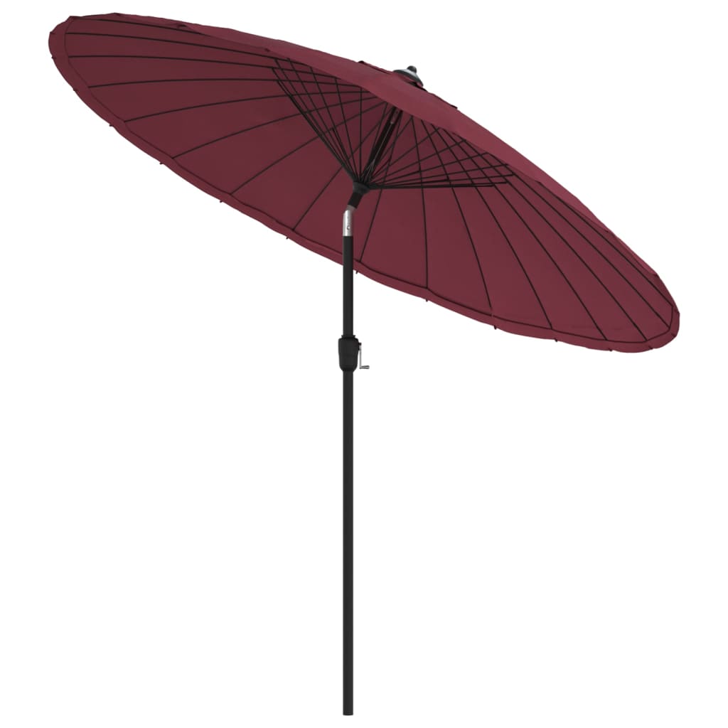 Vanjski suncobran s aluminijskim stupom 270 cm bordo