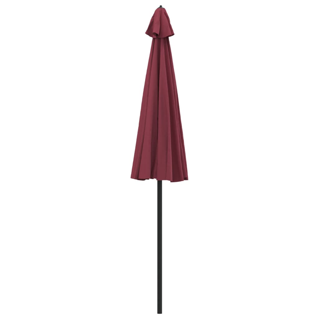 Vanjski suncobran s aluminijskim stupom 270 cm bordo