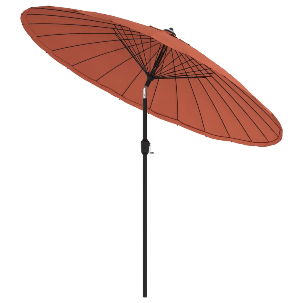 Vanjski suncobran s aluminijskim stupom 270 cm terakota