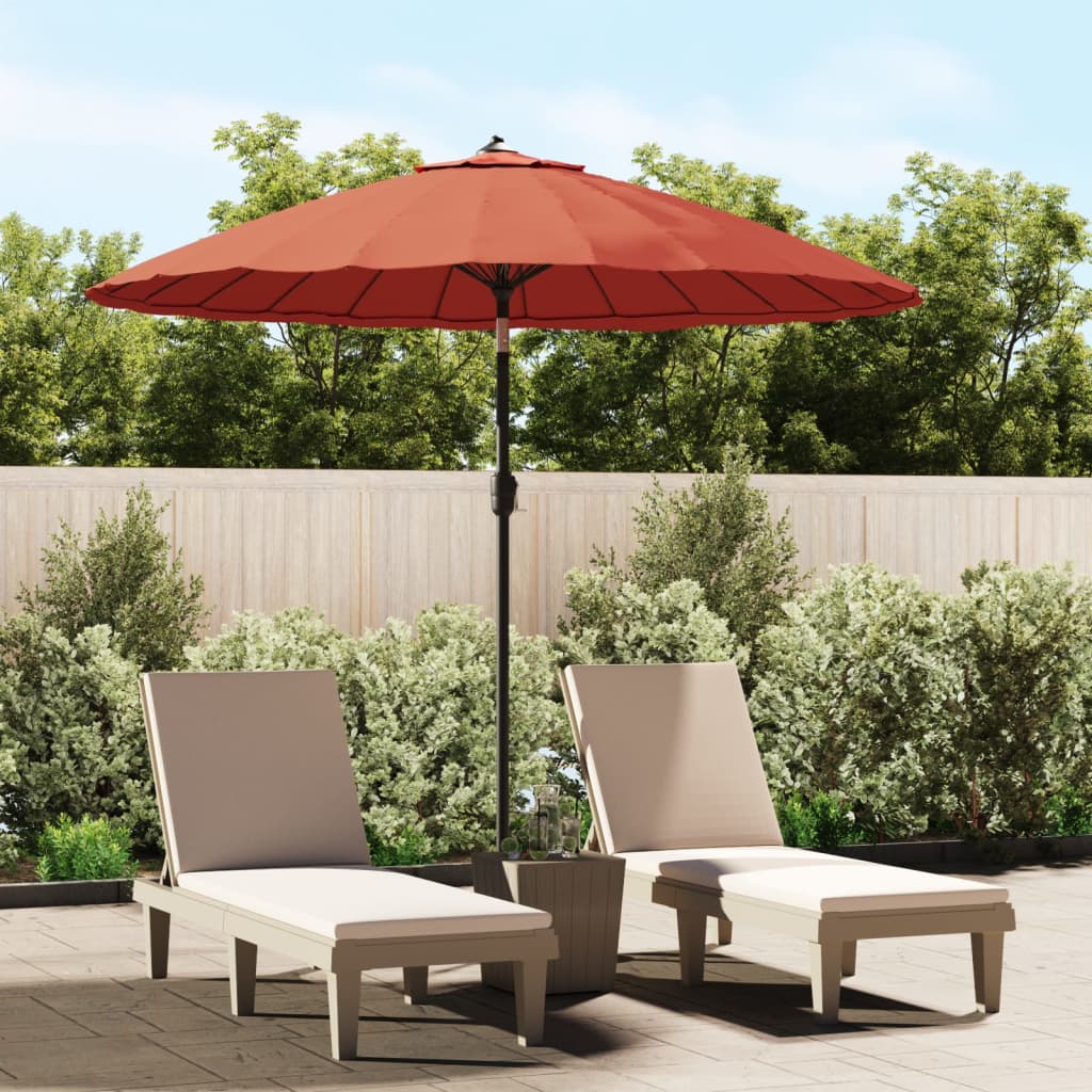 Vanjski suncobran s aluminijskim stupom 270 cm terakota