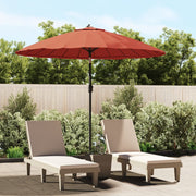 Vanjski suncobran s aluminijskim stupom 270 cm terakota