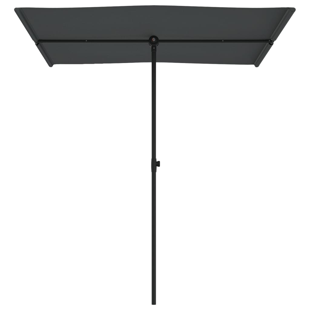 Vrtni suncobran s aluminijskim stupom 180 x 110 cm antracit
