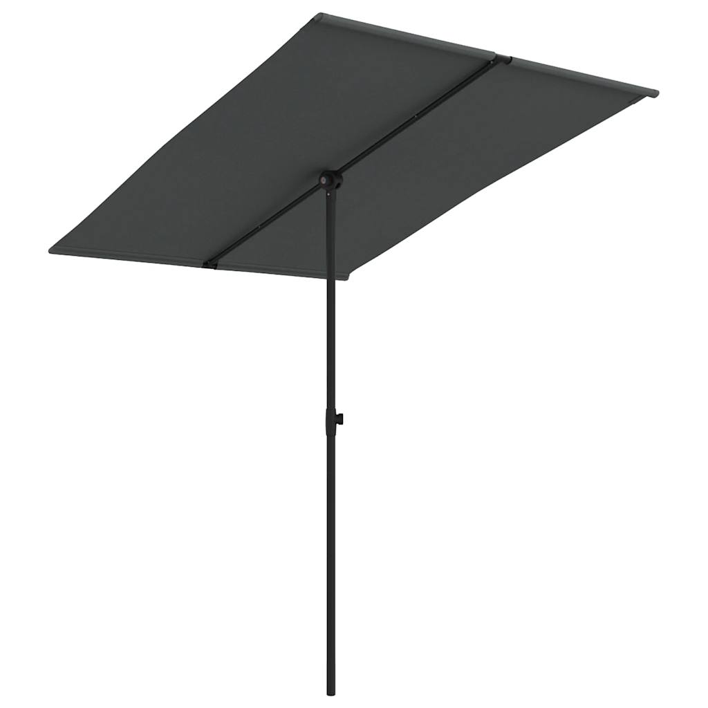 Vrtni suncobran s aluminijskim stupom 2 x 1,5 m antracit