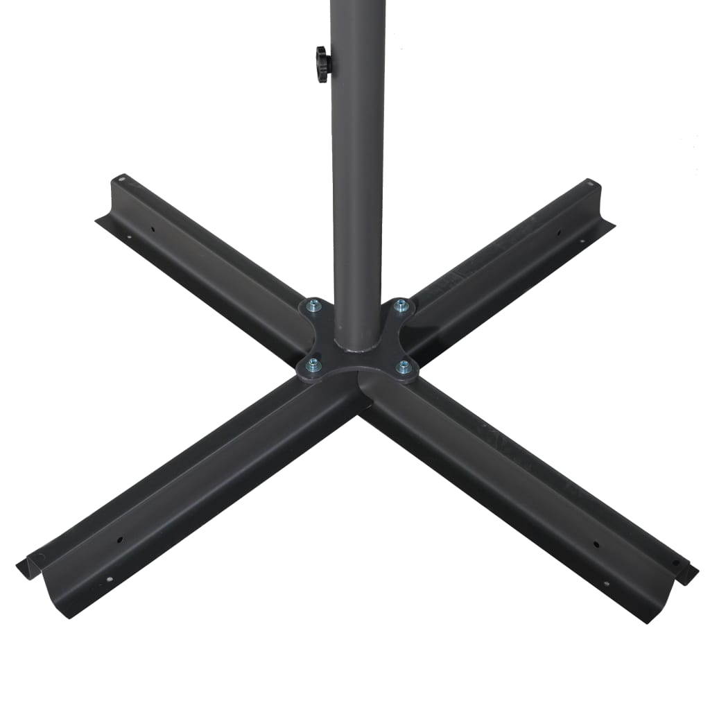 Vrtni suncobran s aluminijskim stupom 600 cm zeleni