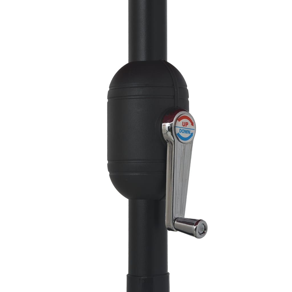 Vrtni suncobran s metalnim stupom 390 cm zeleni