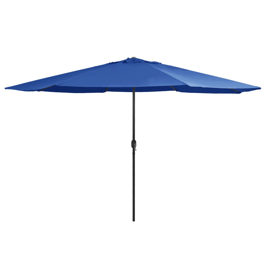 Vrtni suncobran s metalnim stupom 390 cm azurnoplavi